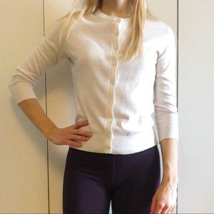 Banana Republic White Cardigan